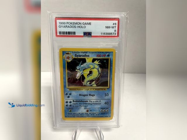 Lot 49-910524 - Gyarados Holo 6/102 PSA 8 Game Pokemon Card Game. Ref:COINS0723