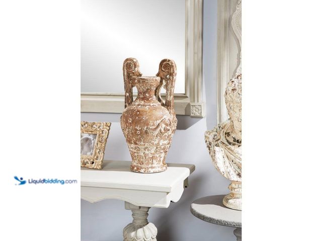 Lot 49-5410452 - Litton Lane 22 in. Light Brown Polystone Decorative Vase. [Model # 20488] Used