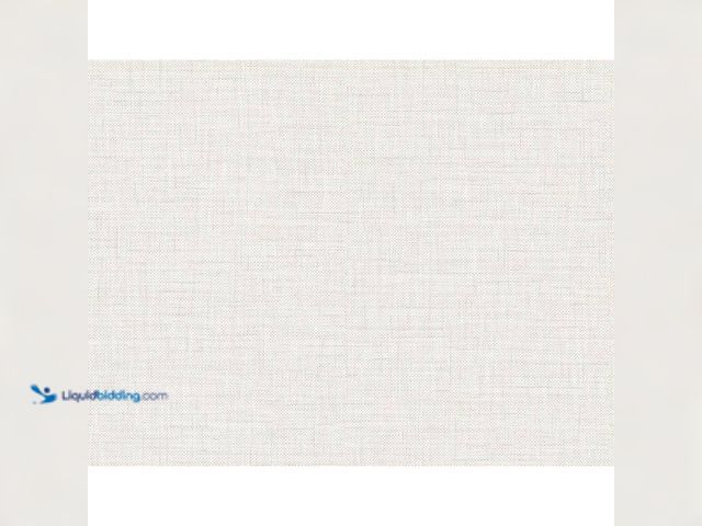 Lot 49-5406723 - Linen Texture Light Grey Vinyl Non-Pasted Strippable Wallpaper Roll (Cover 60.75 sq. ft.), Model # W...