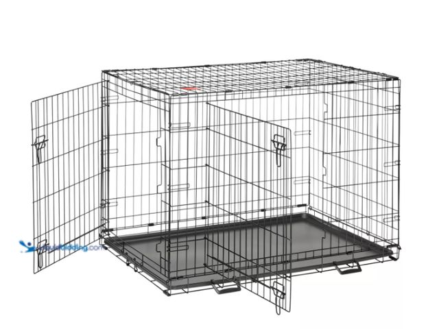 LiquidBidding - Lot 49-3543822 - Top Paw® Double Door Folding Wire Dog ...