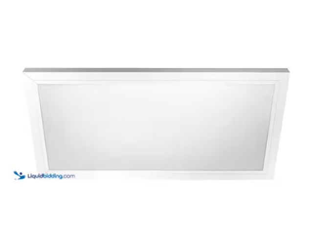 Lot 49-3433559 - Commercial Electric 1-Pack 1 ft. x 2 ft. 2000 Lumens Dimmable Integrated LED Flat Panel Ceiling Flus...