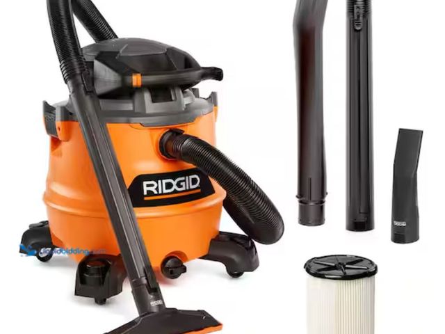 Lot 49-1623601 - RIDGID 16 Gal. 6.5 Peak HP NXT Shop Vacuum Wet Dry Vac with Detachable Blower, Filter, Locking Hose ...