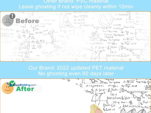 Lot 49-5552530 - Nortix Dry Erase Wallpaper, Whiteboard Paper for Wall, White Board Sticker Roll for Wall, Dry Erase ...