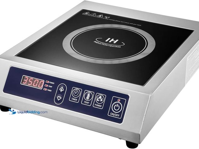Lot 49-3528140 - Commercial Induction Cooktop,Portable Electric Induction Countertop Burner(3500W/ 240V) with Stainle...