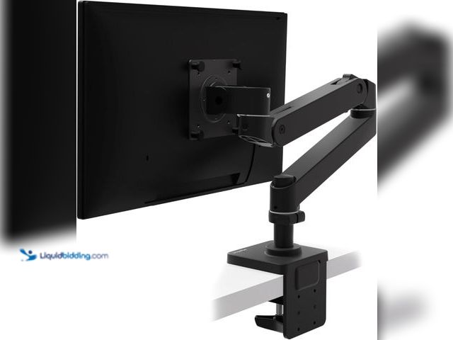 Lot 49-5553103 - Ergotron – Upgraded LX Pro Premium Monitor Arm, Single Monitor Desk Mount – fits Flat Curved Ultrawi...