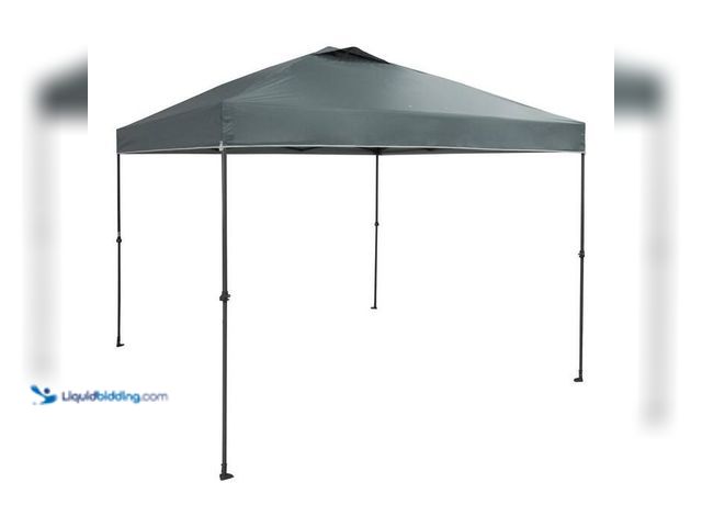 Lot 49-2023191 - Everbilt 10 ft. x 10 ft. Grey Instant Shade Canopy Pop Up Tent. Model # R100D-G5. MSRP $139. Used, d...
