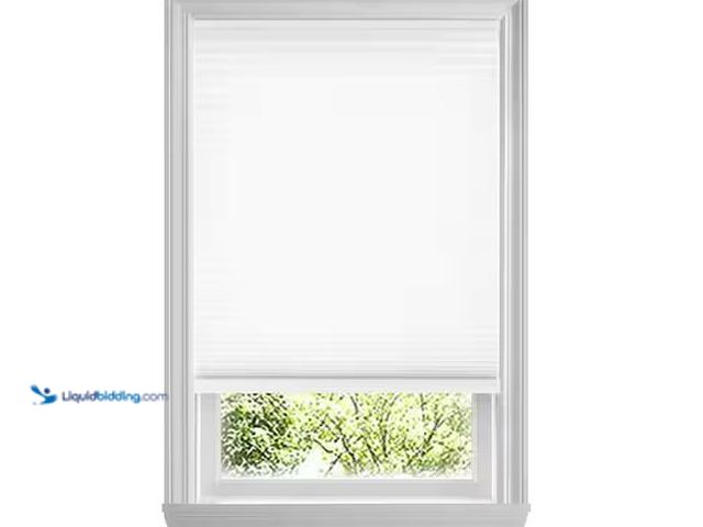 Lot 49-1568487 - Lot of (4) Home Decorators Collection Snow Drift Cordless Light Filtering Cellular Shades for Window...