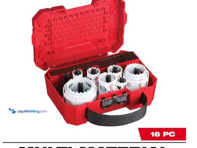 Lot 49-1568768 - Milwaukee HOLE DOZER General Purpose Bi-Metal Hole Saw Set (16-Piece) Model # 49-22-4030, Unused  Re...