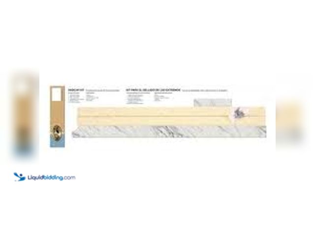 Lot 49-3536956 - QTY 2 - Hampton Bay Calcutta Marble Endcap Kit for Laminate Countertop and Backsplash. Model #048118...