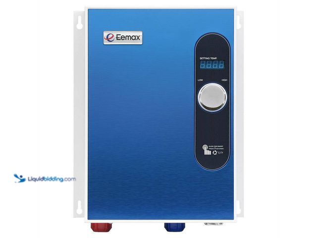 Lot 49-5560091 - Eemax
EEM24018 Tankless Electric Water Heater 18 kW 240 V. Model # EEM24018. Unused