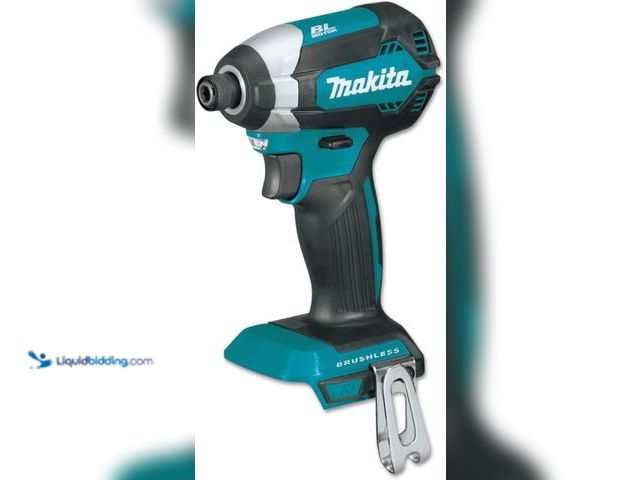Lot 49-5461219 - Makita  18V LXT Lithium-Ion Brushless Cordless Impact Driver, Tool Only. Model: XDT13Z. Unused