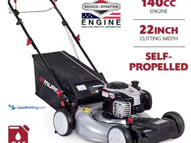 Lot 49-1637923 - PARTS & REPAIR - Murray 22 in. 140 cc Briggs & Stratton Walk Behind Gas Self-Propelled Lawn Mower, M...
