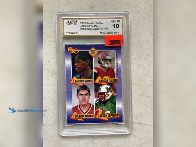 Lot 49-1505550 - COLLECTIBLE WOW GRADED CARD! 2003 ROOKIE REVIEW JAMES/PALMER #38 MILICIC/LEFTWICH MINT GRADED GEM MI...