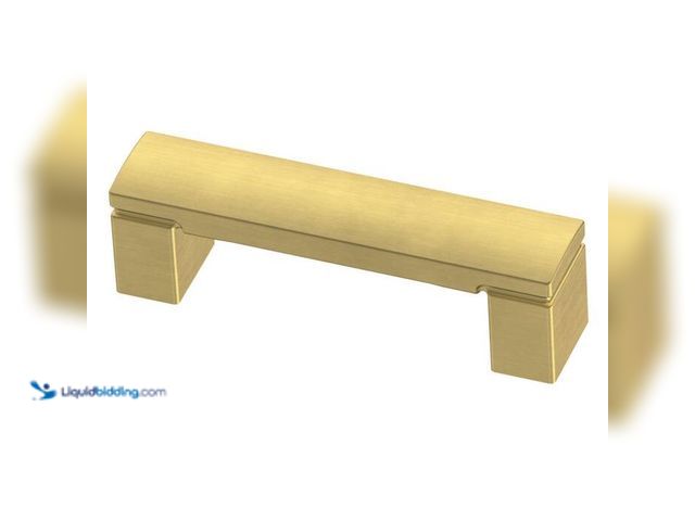 Lot 49-2021990 - Lot of (5)- Liberty Simply Geometric 3 in. (76 mm) Modern Gold Cabinet Drawer Bar Pull. Model # P385...