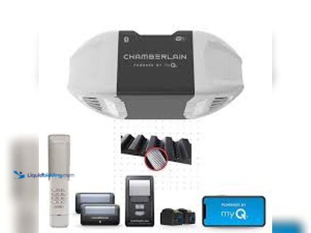 Lot 49-5407256 - Chamberlain 3/4 HP Smart Quiet Belt Drive Garage Door Opener. Model # B4505T. Unused