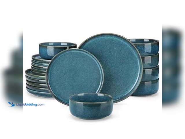 Lot 49-3566937 - Vancasso Dish Set (Blue) Model:VC-VEGA-B-18 Unused