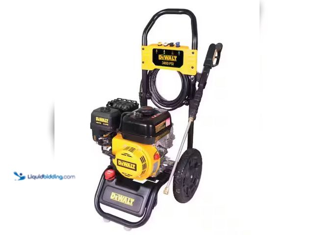 Lot 49-1631091 - DEWALT 3400 PSI 2.5 GPM Gas Pressure Washer with Maintenance-Free Pump, Heavy-Duty Commercial Cold W...
