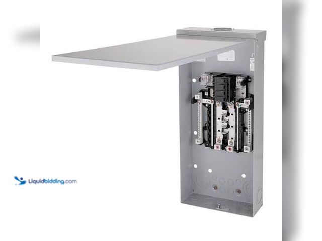 Lot 49-1629104 - ABB 100 Amp 12-Space 24-Circuit Outdoor Main Breaker Circuit Breaker Panel, Model # TMQ1210RCU, Unus...