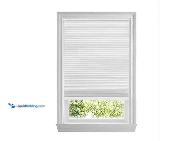 Lot 49-1577347 - Home Decorators Collection Shadow White Cordless Blackout Cellular Shades for Windows - 65.5 in. W x...