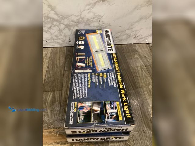 Lot 49-5407008 - QTY 2 - HANDY BRITE LED Cordless Ultra-Bright Foldable Work Light. Model # HBFWL-PD36. Unused