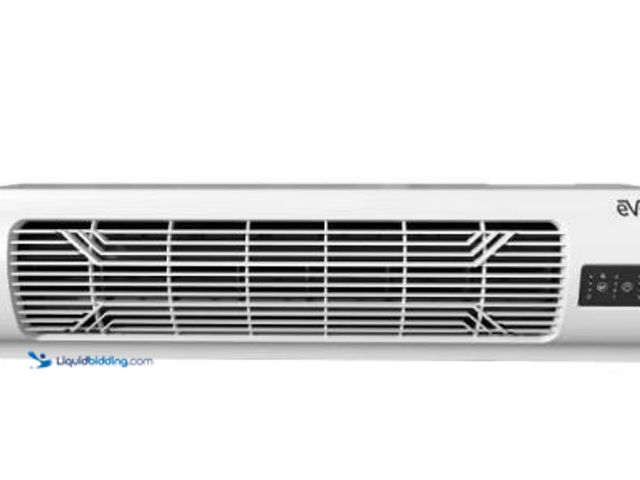 Lot 49-5452006 - EVO Low Profile Oscillating Window Fan Air Circulator: Portable, Quiet, 4 Speeds, Remote, ETL Listed...