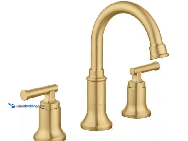 Lot 49-5573431 - Glacier Bay
Oswell 8 in. Widespread Double-Handle High-Arc Bathroom Faucet in Brushed Gold, Unused