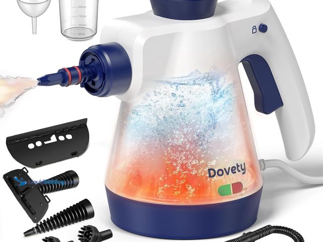 Lot 49-3527868 - Steam Cleaner, Pressurized Handheld Steam Cleaner for Home with 12pcs Accessories & Safety Lock, Mul...