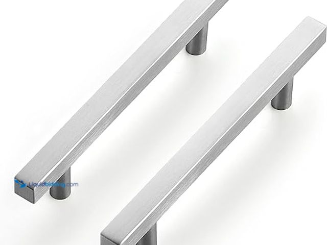 Lot 49-3528832 - Ravinte Brushed Nickel Cabinet Handles 25 Pack 4-1/2 inch Satin Nickel Square Cabinet Pulls Silver H...