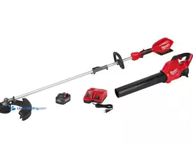 Lot 49-1519056 - Milwaukee M18 FUEL 18V Lithium-Ion Brushless Cordless QUIK-LOK String Trimmer/Blower Combo Kit with ...