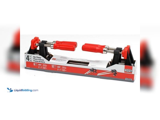 Lot 49-2000757 - BESSEY Clutch Clamp Set (4-Piece), Model # GSCC4PK-C, slightly used.   Ref#hd0629