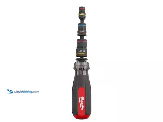 Lot 49-3433249 - Lot of (2) Milwaukee Multi-Nut Driver with SHOCKWAVE Impact Duty Magnetic Nut Drivers, Model # 48-22...