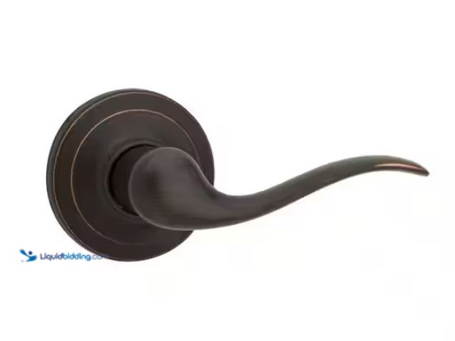 Lot 49-1546825 - Kwikset Tustin Venetian Bronze Hall/Closet Door Handle with Microban Antimicrobial Technology, Model...