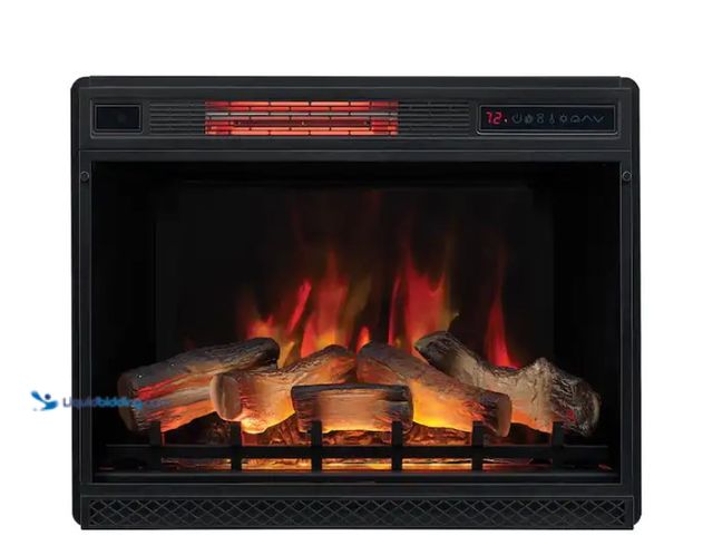 Lot 49-1574762 - Classic Flame 28 in. Ventless Infrared Electric Fireplace Insert with Safer Plug, Provides supplemen...