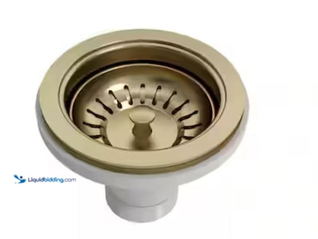 Lot 49-2006238 - BOCCHI Sink Strainer for Fireclay Kitchen Sinks in Brushed Gold, Model # 2330 0001 BG, Unused.   Ref...