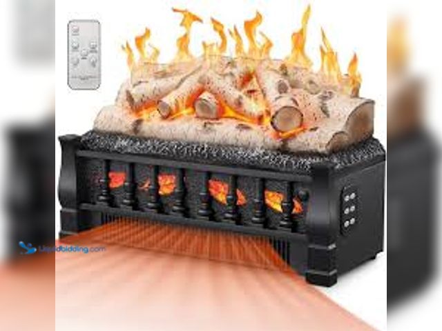 Lot 49-3539244 - R.W.FLAME 21 in. Freestanding Electric Fireplace Set with Remote and Overheat Protection in Black. M...