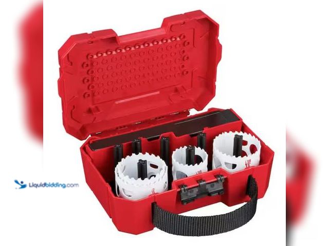 Lot 49-2005726 - Milwaukee Hole Dozer Bi-Metal Hole Saw Kit (8-Piece), Model # 49-22-4019, Unused, Has attachments, N...
