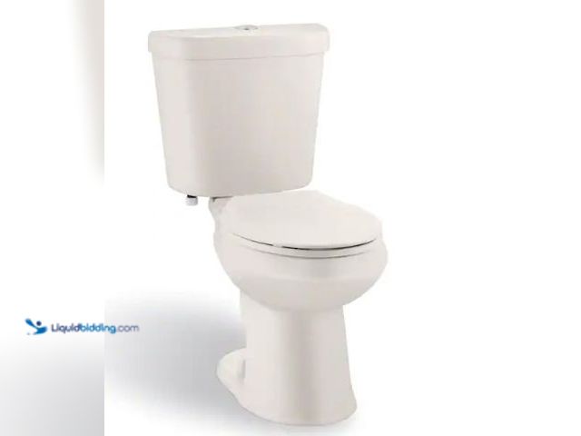 Lot 49-1516525 - Glacier Bay 12 inch Rough In Two-Piece 1.1 GPF/1.6 GPF Dual Flush Elongated Toilet in White Seat Inc...