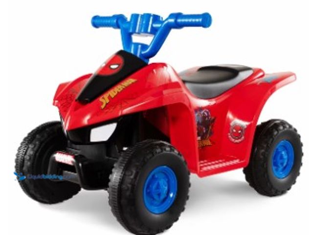Lot 49-2025462 - Spiderman ATV, 6V Battery Powered Ride On, Ages 18M to 36M, Model # 5378209969, MSRP $58, Slightly u...