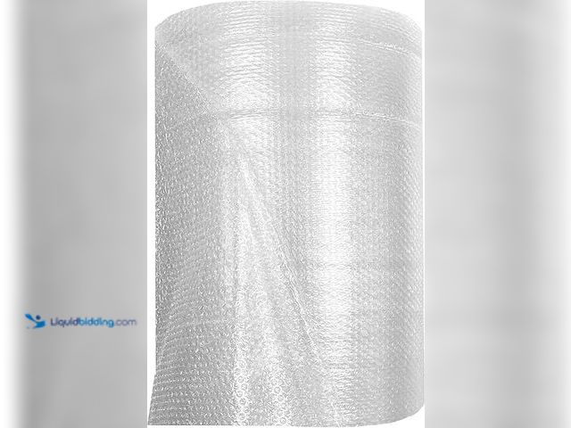 Lot 49-1557356 - Uboxes Bubble Roll 24 Wide x 175 ft Small Bubbles 3/16 Perforated Every 12, Clear, BUBBSMA24175, Mod...