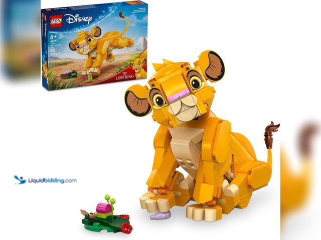 Lot 49-5445514 - LEGO Disney Simba The Lion King Cub Building Toy - Collectible Play & Display Set - 6 Year Old Girl ...