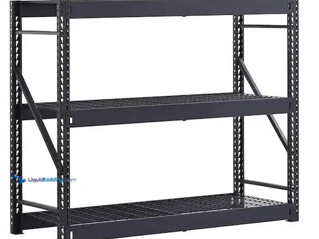 Lot 49-5460547 - Husky
3-Shelf Metal Industrial Duty Freestanding Garage Storage Shelving Unit in Black (65 in. W x ...
