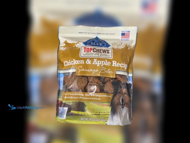 Lot 49-5416015 - Top Chews Chicken & Apple Recipe Sausage Bites, 40oz. Unused. BBD: 07/03/2026