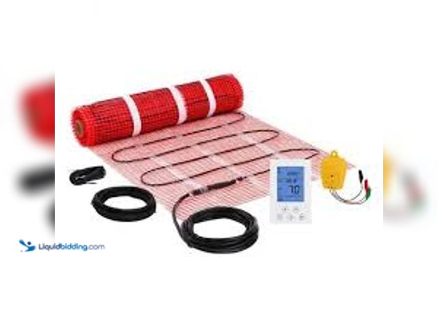 Lot 49-5415625 - VEVOR Floor Heating Mat 30 Sq. ft Electric Radiant In-Floor Heated Warm System with Digital Floor Se...