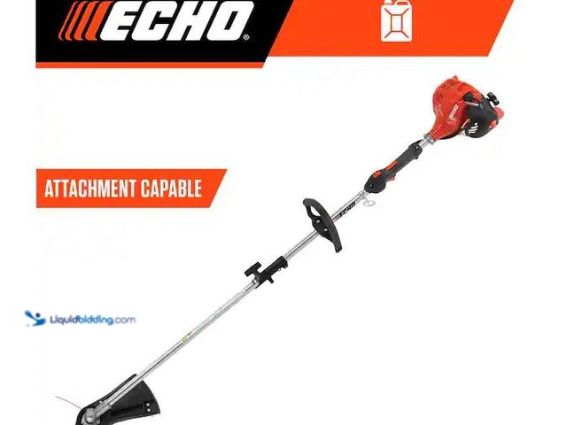 Lot 49-5551645 - ECHO
21.2 cc Gas 2-Stroke Attachment Capable Straight Shaft String Trimmer with 17 in. Swath and Sp...