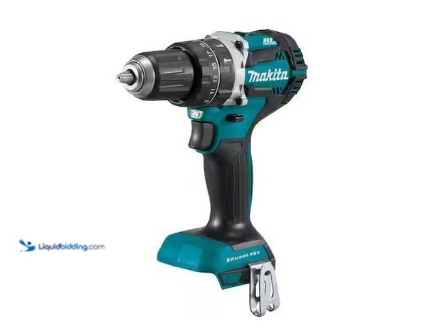 Lot 49-1556640 - Makita 18V LXT Lithium-Ion 1/2 in. Brushless Cordless Hammer Driver-Drill (Tool Only) Model # XPH12Z...
