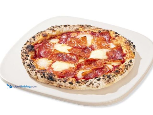 Lot 49-1511183 - (Lot of 2) Pizza Stone, 12" x 11" x 0.47" Ceramic Coating & Cordierite Pizza Stones for Oven Grill B...