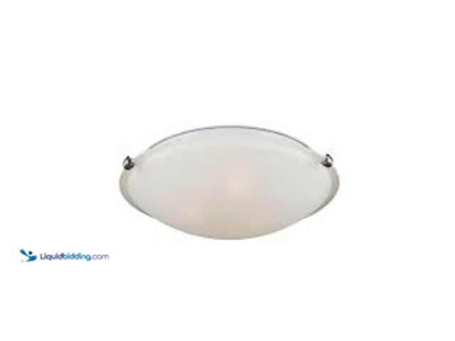 Lot 49-5411963 - Generation Lighting Clip Ceiling Flush Mount 3-Light Brushed Nickel Flush Mount. Model # 7543503-962...