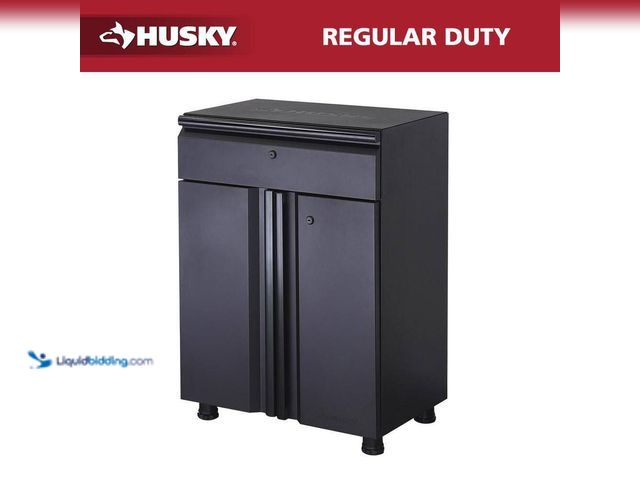 Lot 49-3548147 - Husky
Regular Duty Welded 24-Gauge Steel 1-Drawer 2-Door Garage Base Cabinet in Black (24 in. W x 3...
