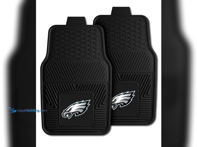 Lot 49-3432507 - FANMATS 8771 Philadelphia Eagles 2-Piece Heavy Duty Vinyl Car Mat Set, Front Row Floor Mats, All Wea...