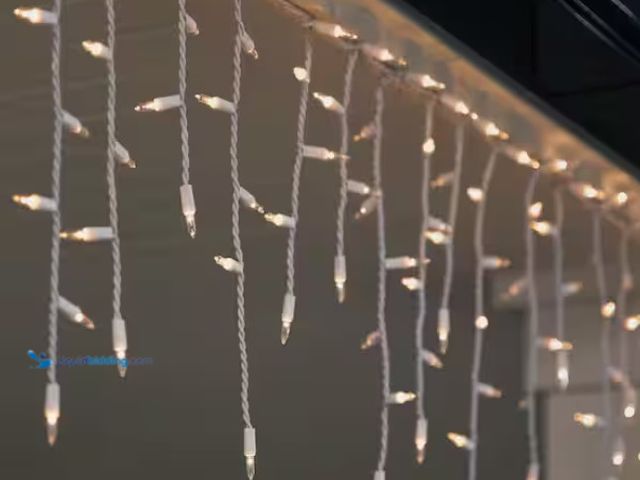 Lot 49-1546890 - (6-Pack) Home Accents Holiday 200 Clear Incandescent Mini Icicle Lights, Model # 24RT0172416C, Unuse...